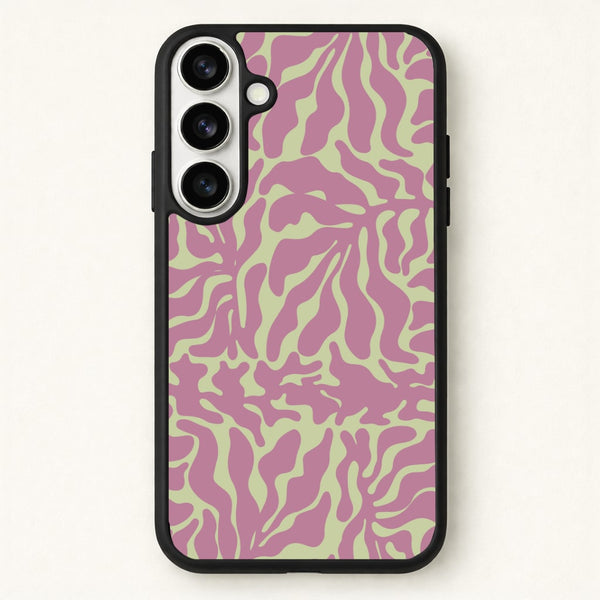 Pink Leaves - Foliage Phone Case for Galaxy S26 Plus