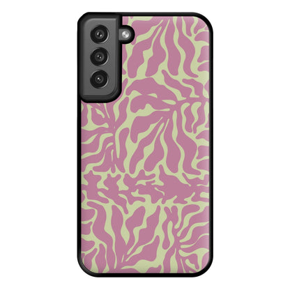 Pink Leaves - Foliage Phone Case for Galaxy S21FE