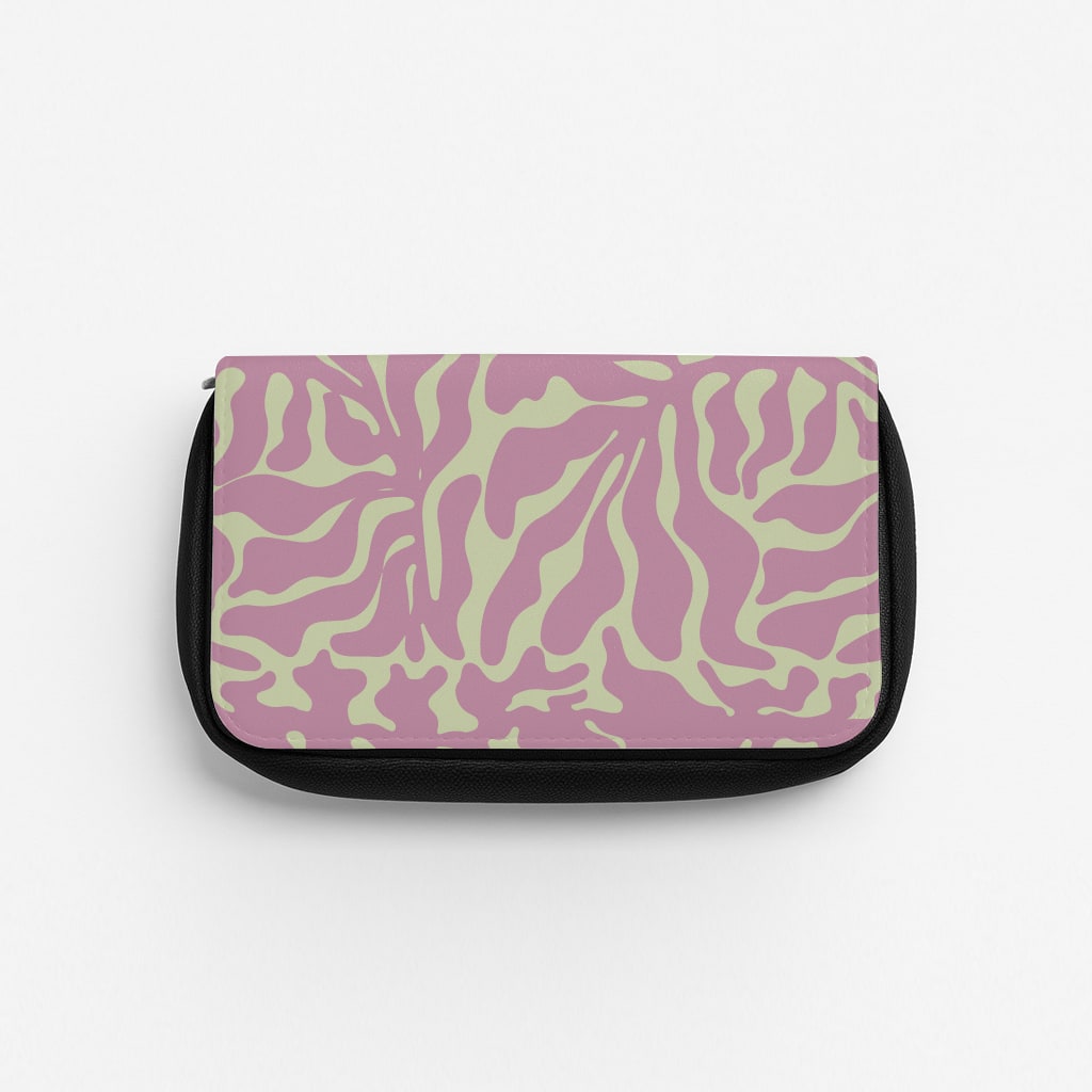 Pink Leaves - Foliage Pencil Case