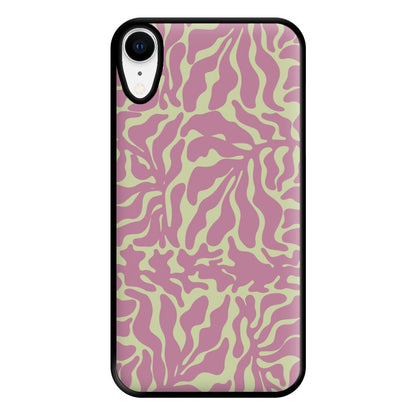 Pink Leaves - Foliage Phone Case for iPhone XR