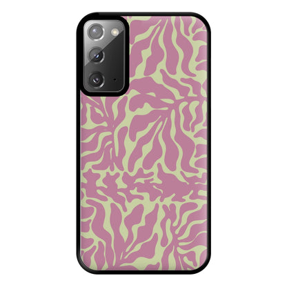 Pink Leaves - Foliage Phone Case for Galaxy Note 20 Ultra