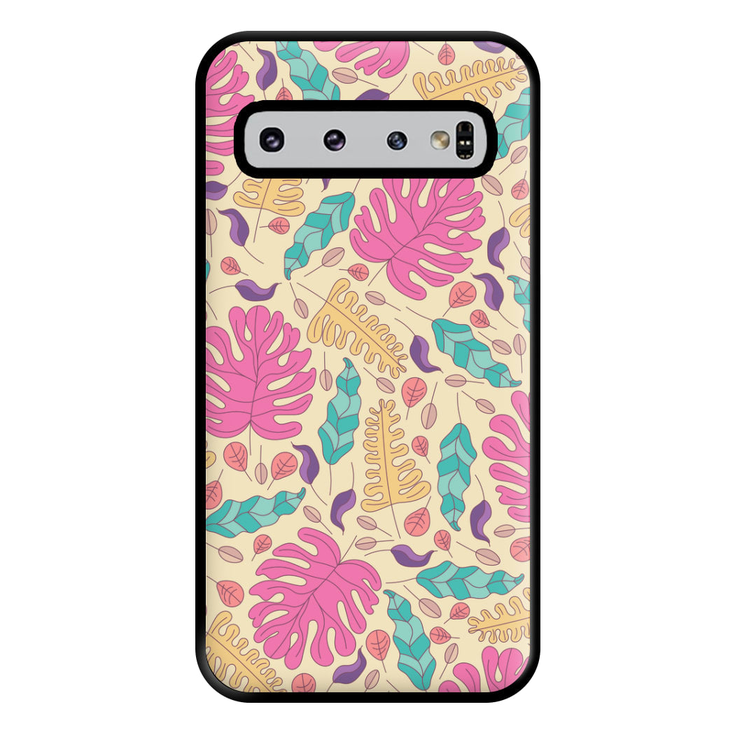 Multi Coloured Leaves - Foliage Phone Case for Galaxy S10 Plus