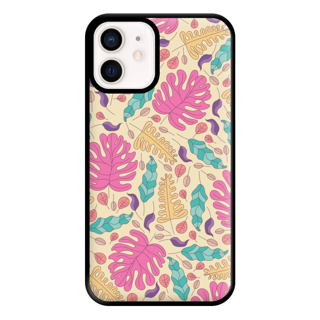 Multi Coloured Leaves - Foliage Phone Case for iPhone 12 Mini