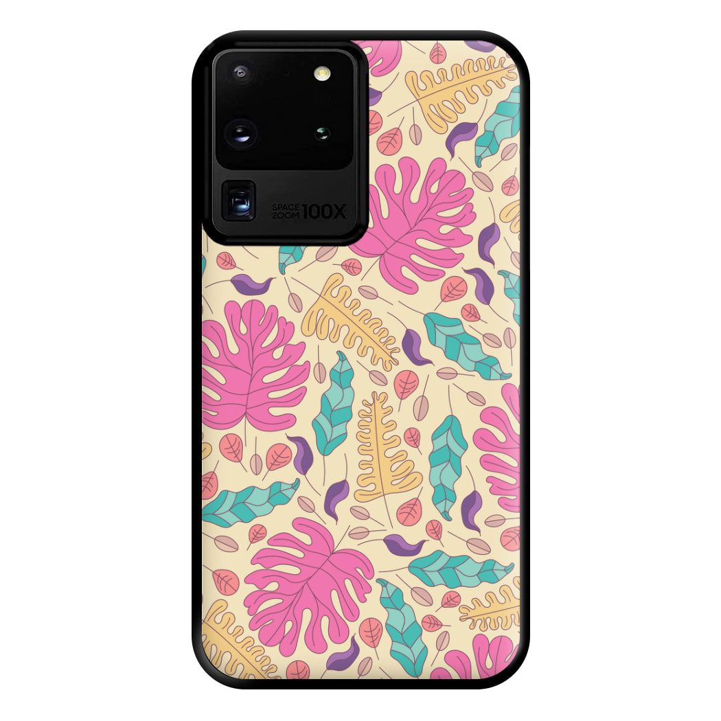 Multi Coloured Leaves - Foliage Phone Case for Galaxy S20 Ultra