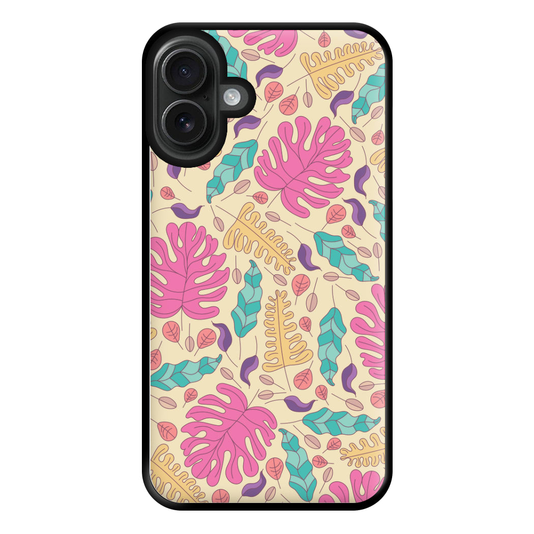 Multi Coloured Leaves - Foliage Phone Case for iPhone 16 Plus