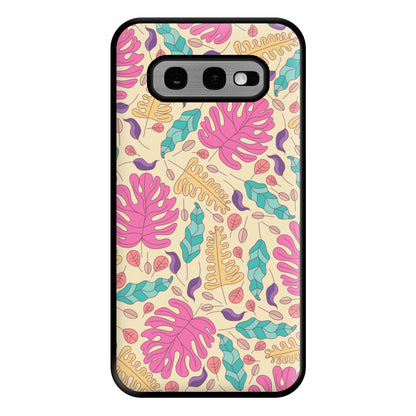 Multi Coloured Leaves - Foliage Phone Case for Galaxy S10e