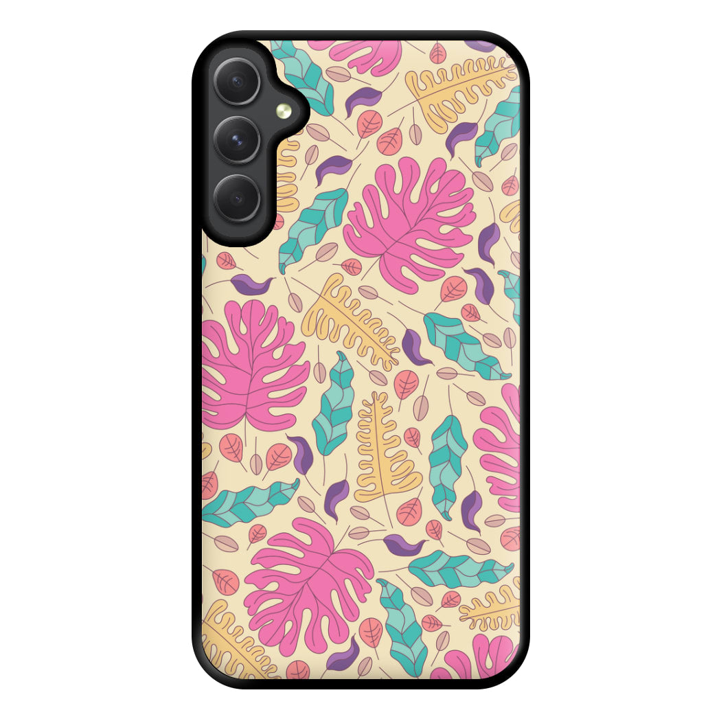 Multi Coloured Leaves - Foliage Phone Case for Galaxy A34