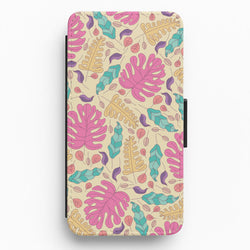 Multi Coloured Leaves - Foliage Flip / Wallet Phone Case