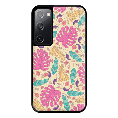 Multi Coloured Leaves - Foliage Phone Case for Galaxy S20