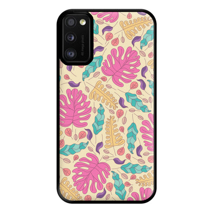 Multi Coloured Leaves - Foliage Phone Case for Galaxy A41