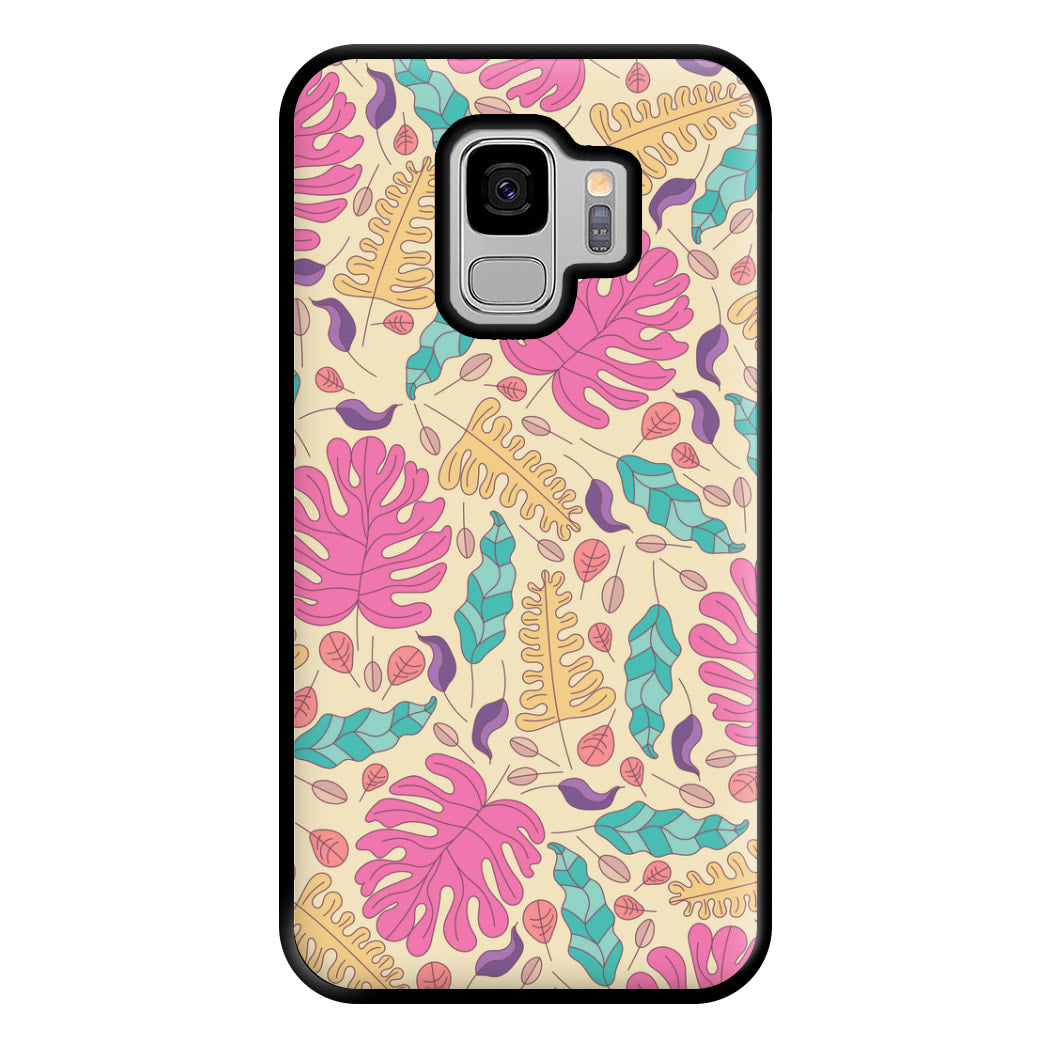 Multi Coloured Leaves - Foliage Phone Case for Galaxy S9 Plus