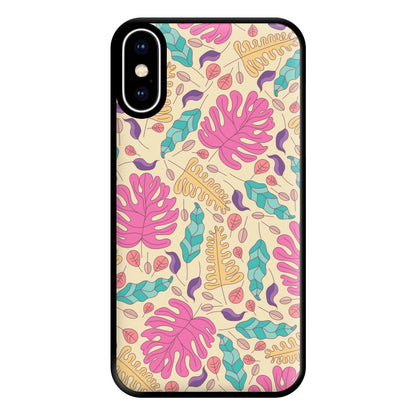 Multi Coloured Leaves - Foliage Phone Case for iPhone XS Max