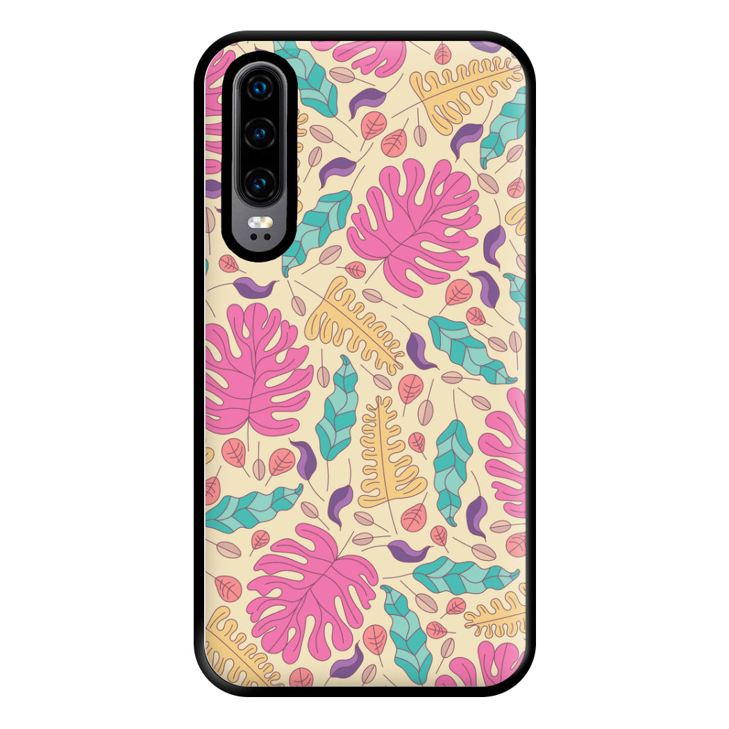 Multi Coloured Leaves - Foliage Phone Case for Huawei P30