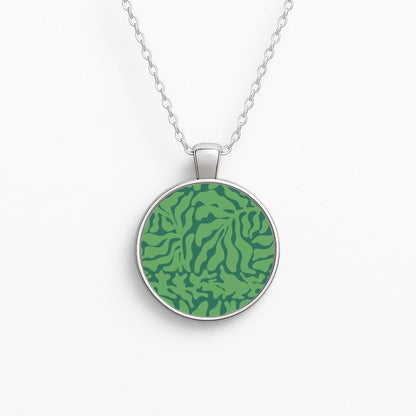 Green Leaves - Foliage Circle Necklace