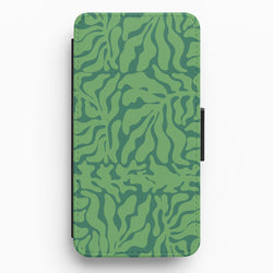 Green Leaves - Foliage Flip / Wallet Phone Case