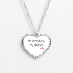 It's Immortality My Darlings - PLL Heart Necklace
