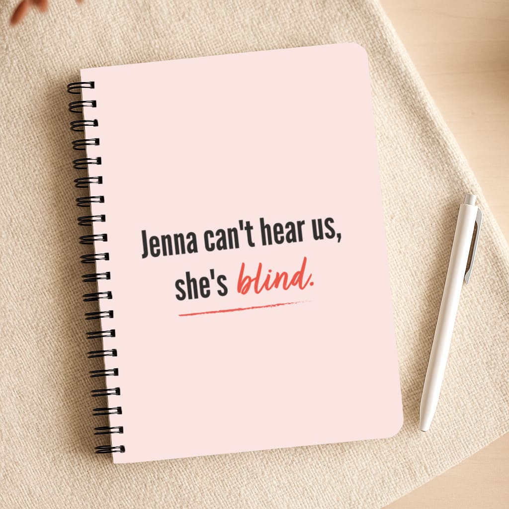 Jenna Can't Hear Us, She's Blind - PLL Notepad