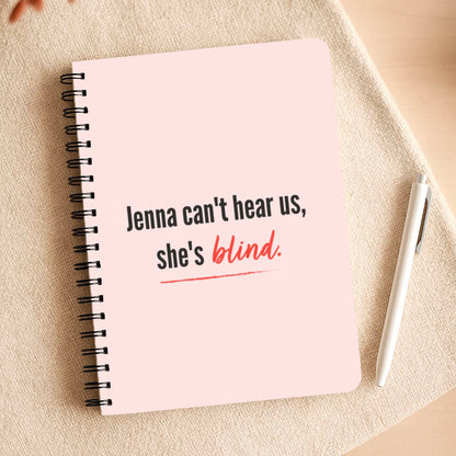 Jenna Can't Hear Us, She's Blind - PLL Notepad