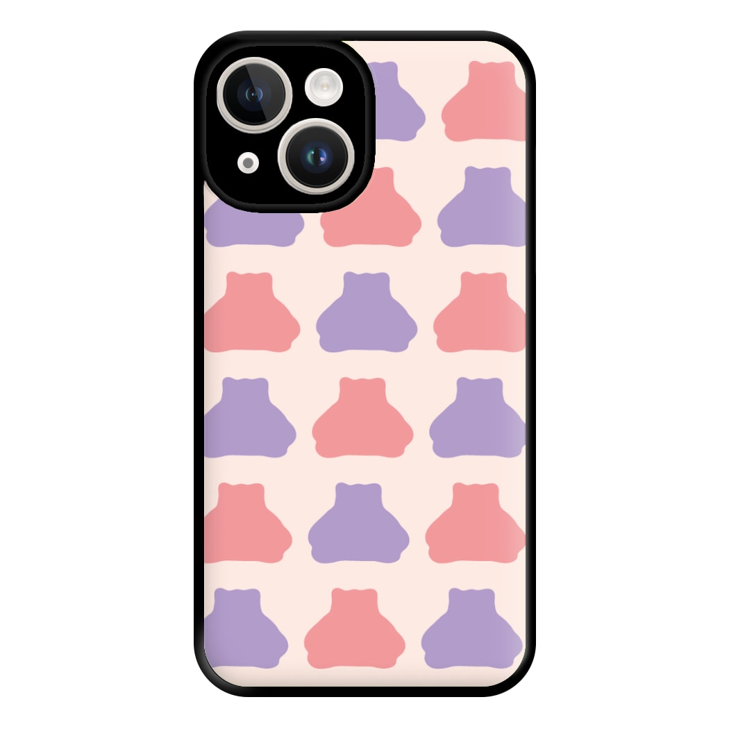 Snorlex pattern Phone Case for iPhone 14