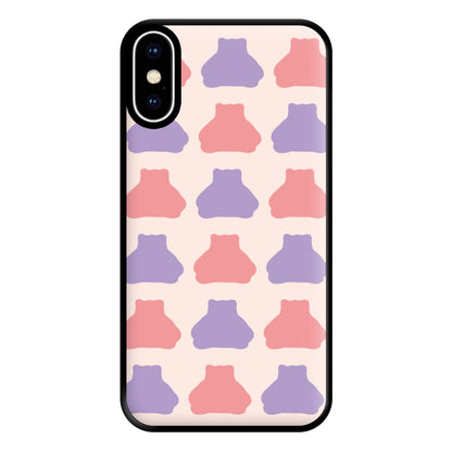 Snorlex pattern Phone Case for iPhone XS Max