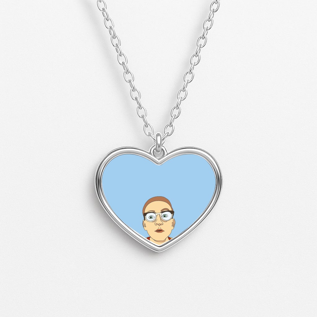 Know-It-All - Polar Christmas Heart Necklace