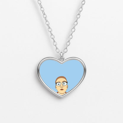 Know-It-All - Polar Christmas Heart Necklace