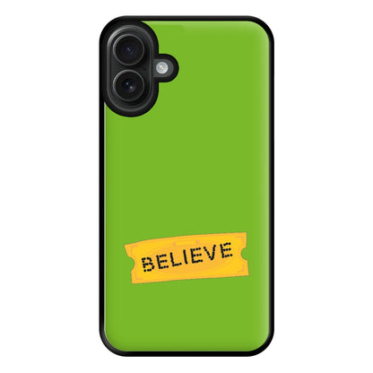 Believe - Polar Christmas Phone Case for iPhone 16 Plus