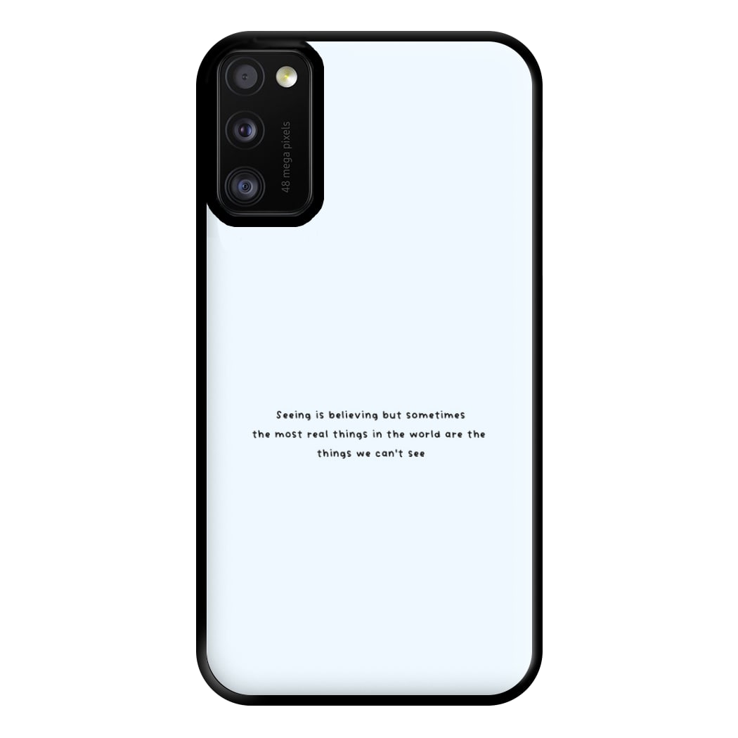 Seeing Is Believing - Polar Christmas Phone Case for Galaxy A41