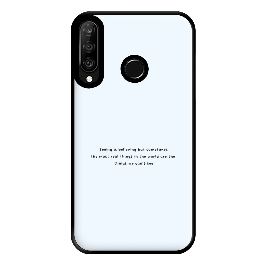 Seeing Is Believing - Polar Christmas Phone Case for Huawei P30 Lite