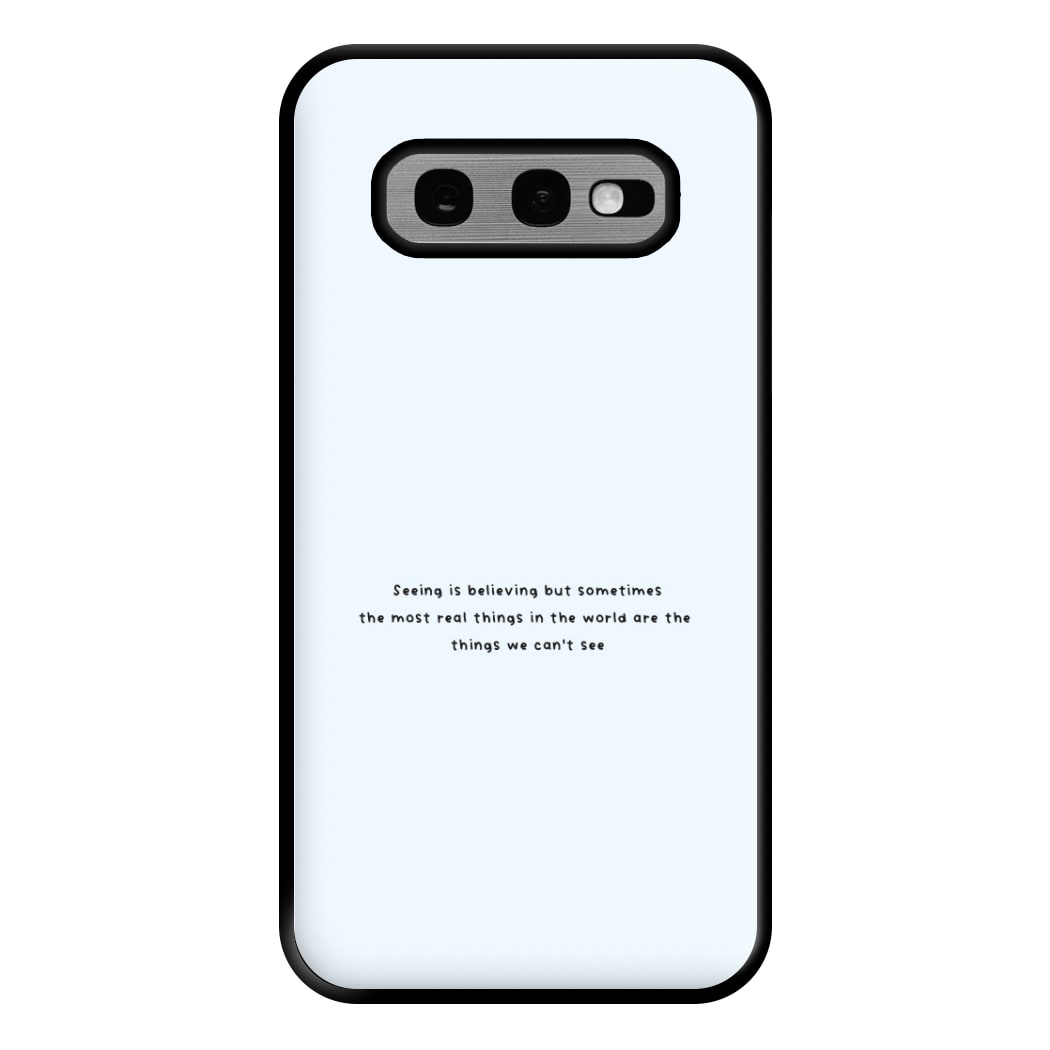 Seeing Is Believing - Polar Christmas Phone Case for Galaxy S10e