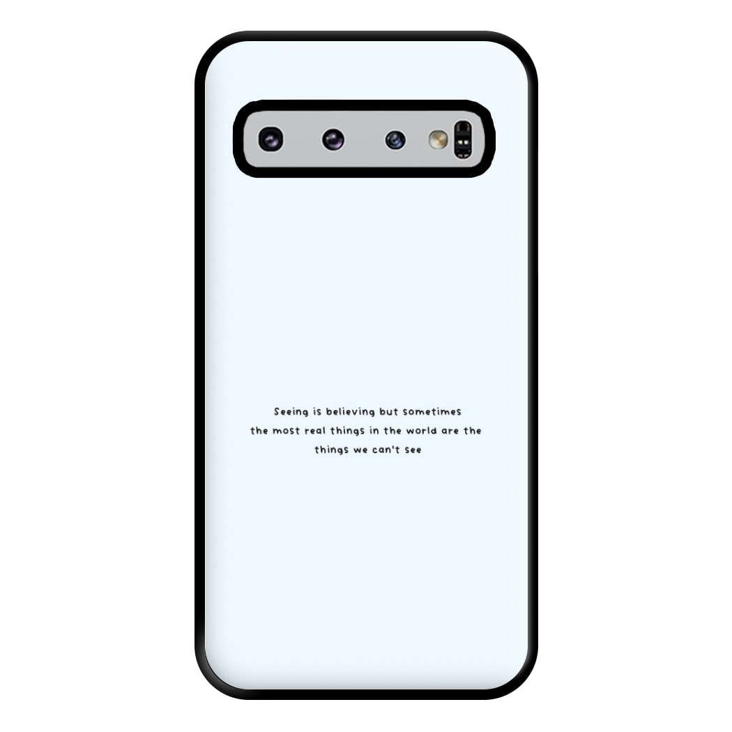 Seeing Is Believing - Polar Christmas Phone Case for Galaxy S10 Plus