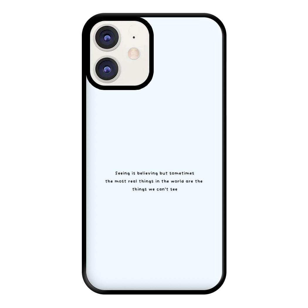 Seeing Is Believing - Polar Christmas Phone Case for iPhone 12 / 12 Pro