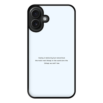 Seeing Is Believing - Polar Christmas Phone Case for iPhone 16 Plus