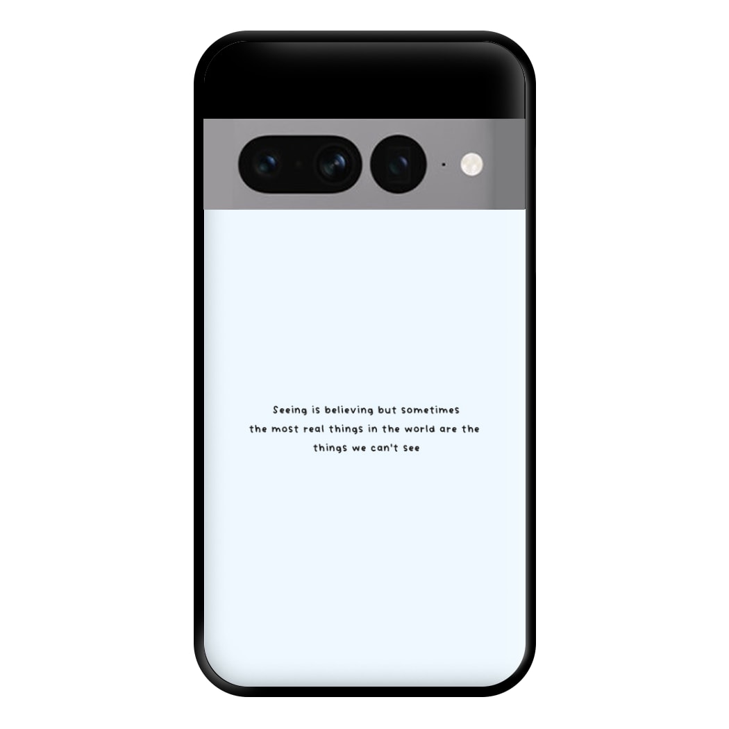 Seeing Is Believing - Polar Christmas Phone Case for Google Pixel 7 Pro