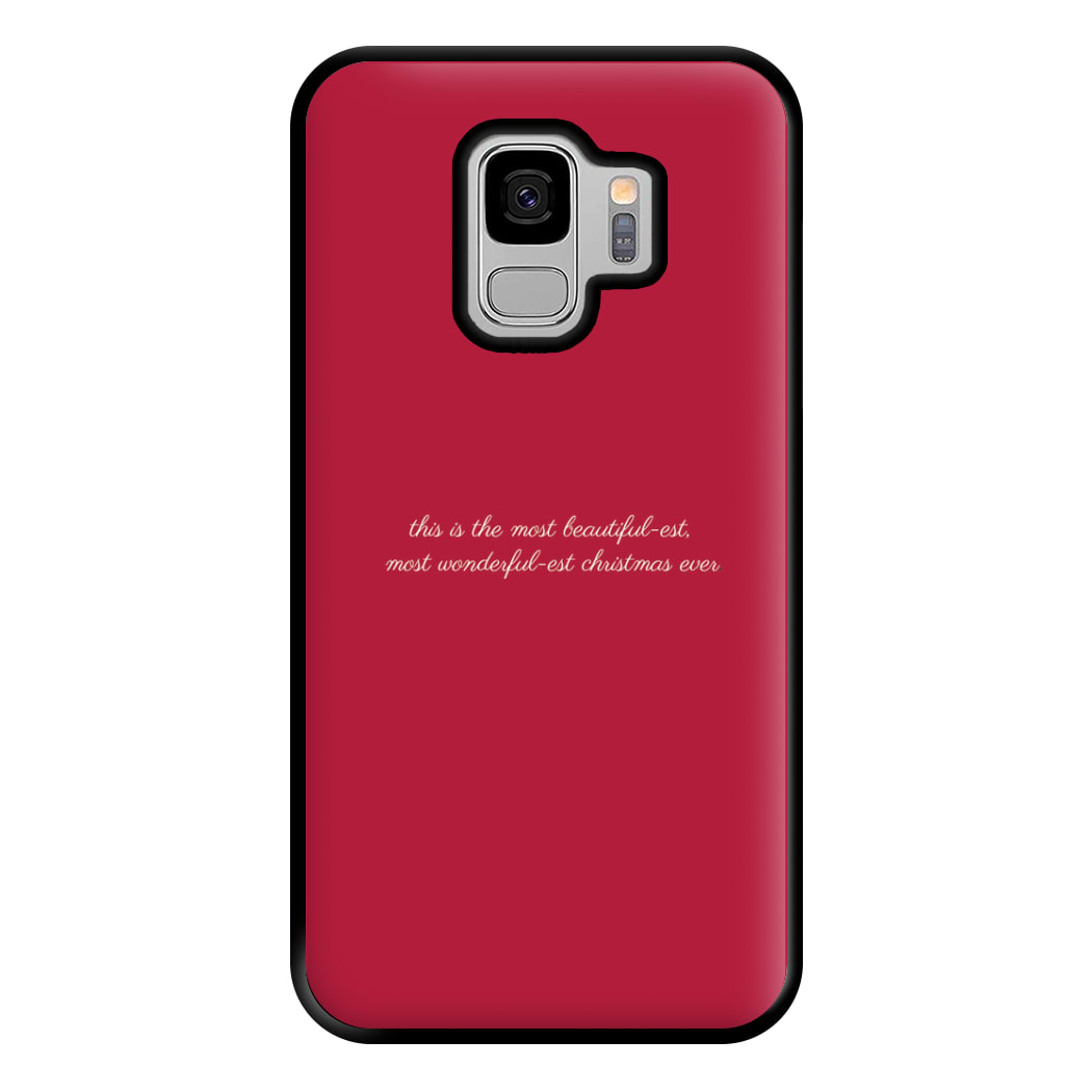 Most Beutiful-est - Polar Christmas Phone Case for Galaxy S9 Plus