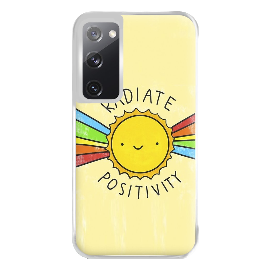 Radiate Positivity Sunshine - Positivity Phone Case for Galaxy S20FE