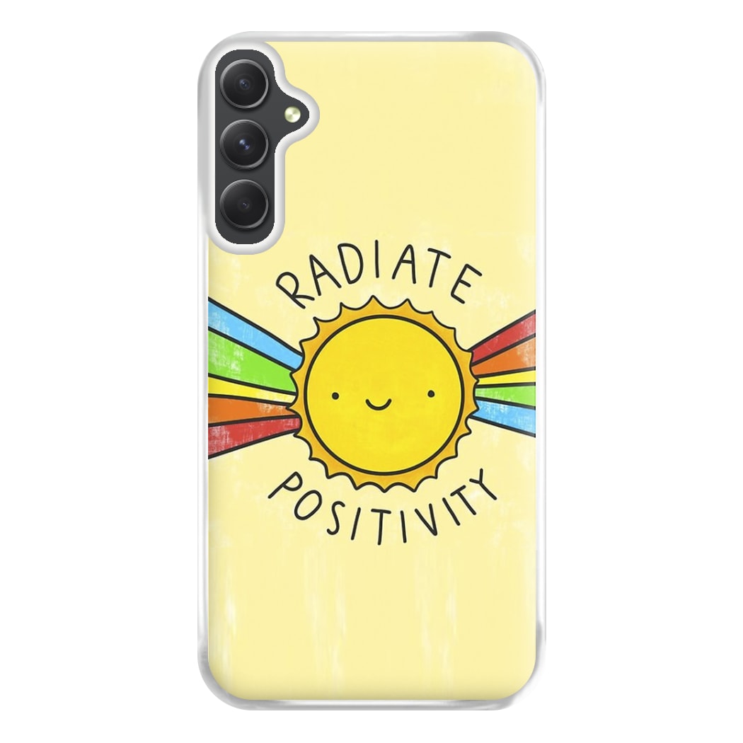 Radiate Positivity Sunshine - Positivity Phone Case for Galaxy A54