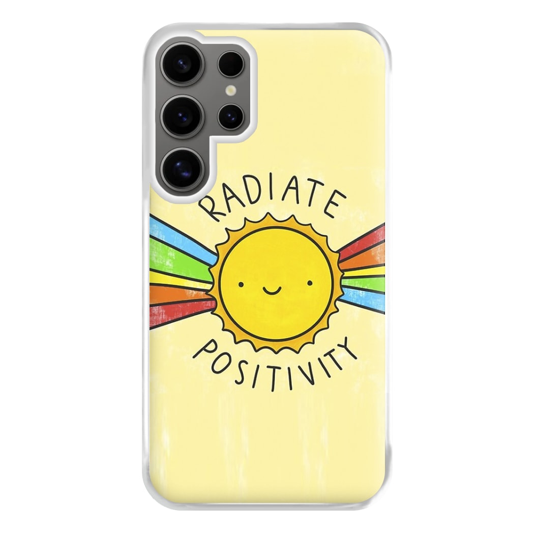 Radiate Positivity Sunshine - Positivity Phone Case for Galaxy S24 Ultra