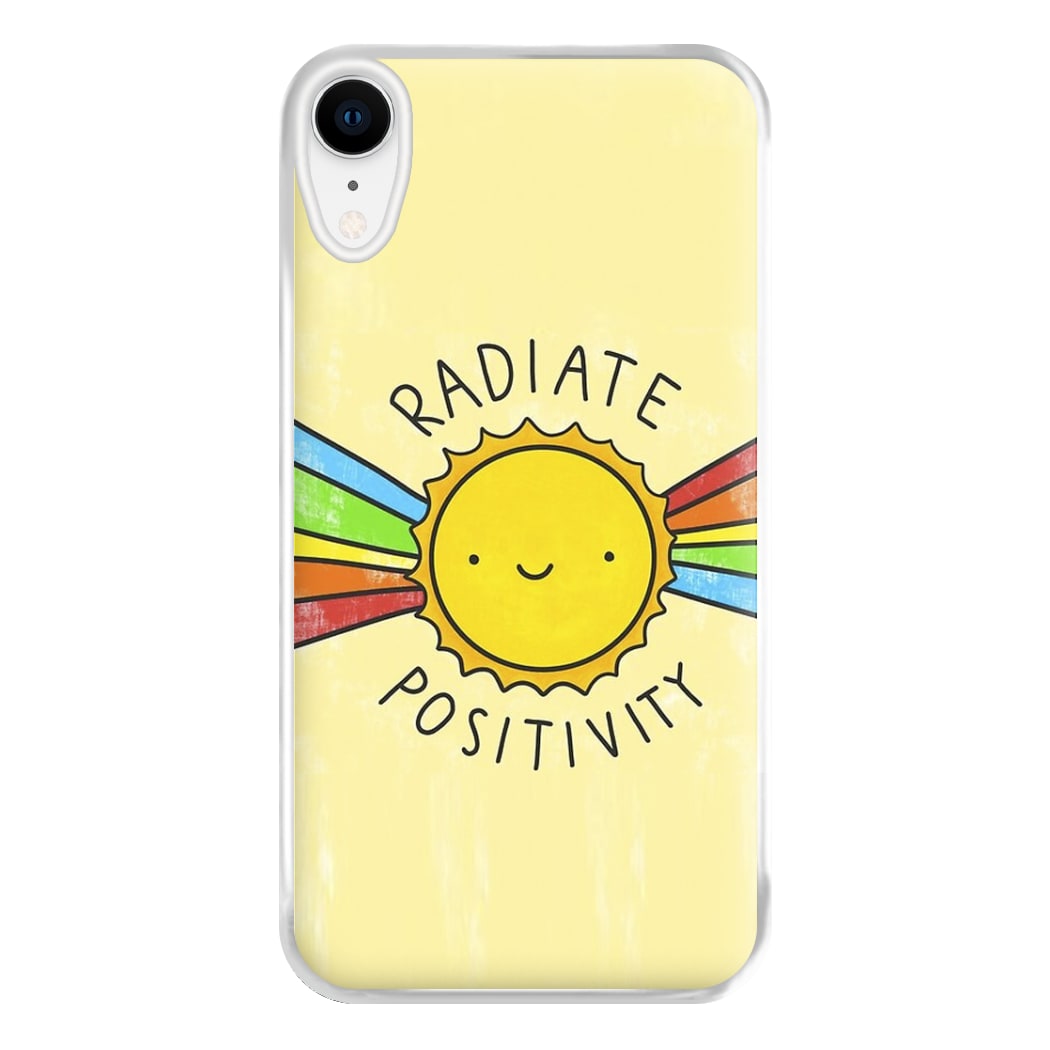 Radiate Positivity Sunshine - Positivity Phone Case for iPhone XR