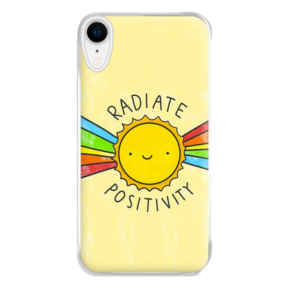 Radiate Positivity Sunshine - Positivity Phone Case for iPhone XR