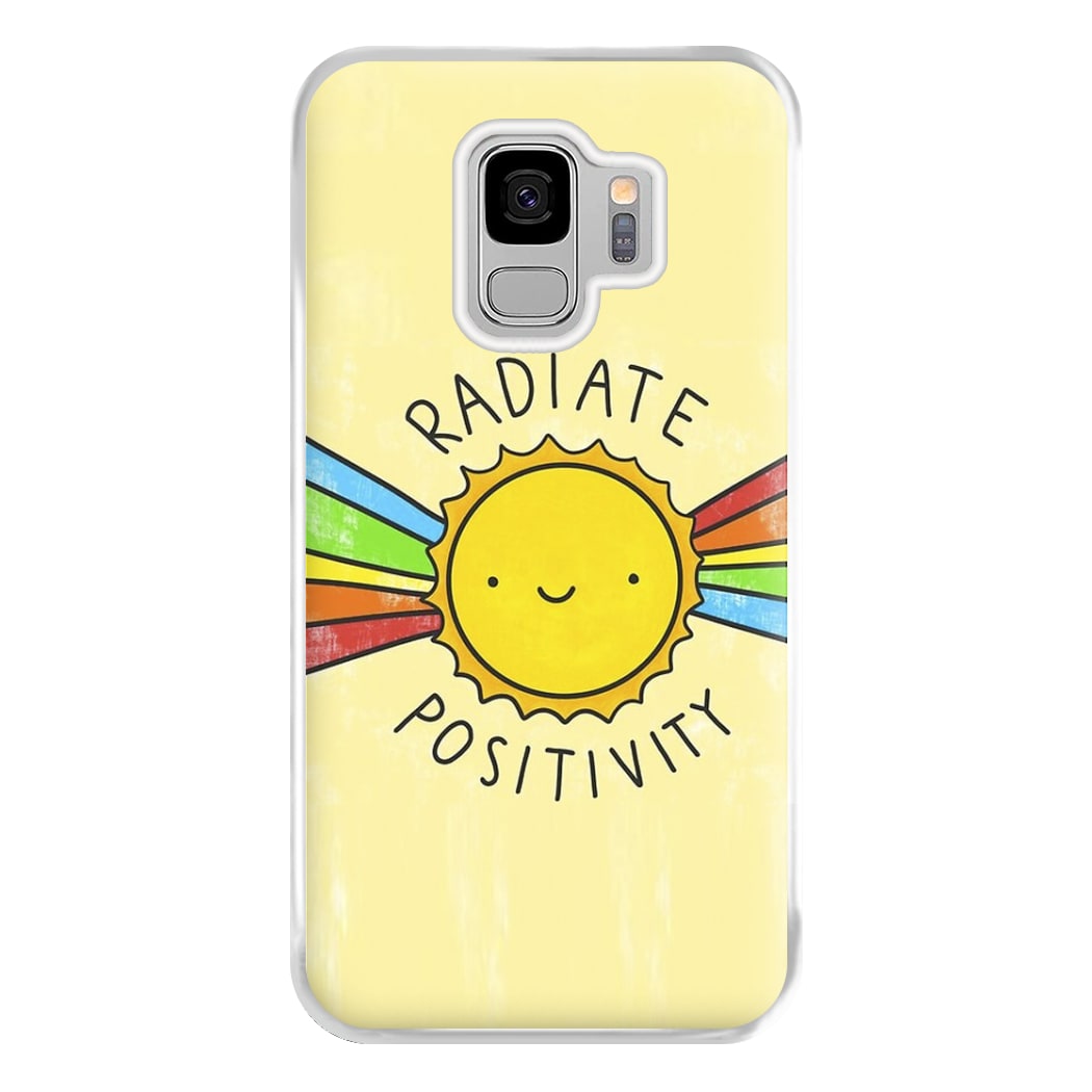 Radiate Positivity Sunshine - Positivity Phone Case for Galaxy S9 Plus