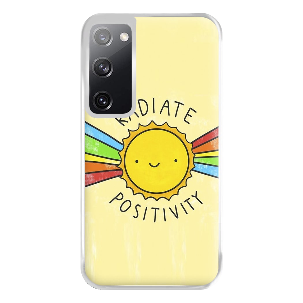 Radiate Positivity Sunshine - Positivity Phone Case for Galaxy S20