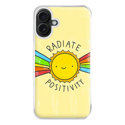 Radiate Positivity Sunshine - Positivity Phone Case for iPhone 16 Plus