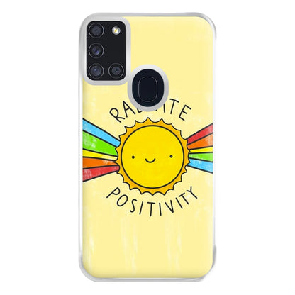 Radiate Positivity Sunshine - Positivity Phone Case for Galaxy A21s