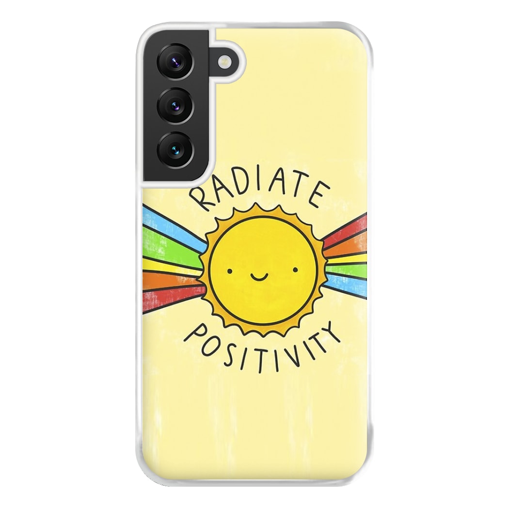 Radiate Positivity Sunshine - Positivity Phone Case for Galaxy S22 Plus