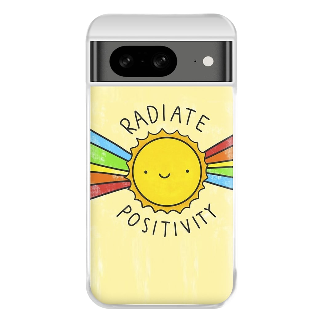 Radiate Positivity Sunshine - Positivity Phone Case for Google Pixel 8