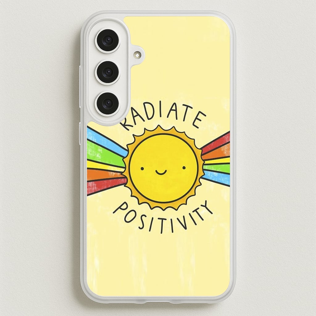 Radiate Positivity Sunshine - Positivity Phone Case for Galaxy S25FE