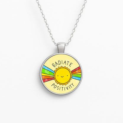 Radiate Positivity Sunshine - Positivity Circle Necklace