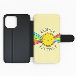 Radiate Positivity Sunshine - Positivity Flip Phone Case