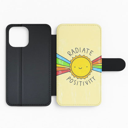 Radiate Positivity Sunshine - Positivity Flip Phone Case